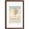 Feihorrm Cornice portafoto 20 x 30 cm, in legno massiccio di noce, con vetro temperato, per foto da 20 x 30 cm senza passepartout o foto da 15 x 20 cm con passepartout, orizzontale e verticale