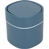 BSTCAR Piccola Pattumiera con Coperchio, Mini Pattumiera da Tavolo, Pattumiera, Cestino per Rifiuti, per vanità del Bagno, Tavolino da caffè (Blu)