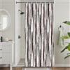 Uiiooazy Tenda Doccia Antimuffa, Tenda da Doccia Piccola 90x180cm Marrone Gradiente Pittura Grigio Sfumata Stretta Tende da Bagno Tessuto Lavabile Impermeabile Tende per Vasca da Bagno con 6 Anelli