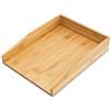 Relaxdays 2x Vaschetta Portadocumenti, Organizer per Scrivania, Porta Documenti Impilabile per Ufficio, Portalettere, Naturale