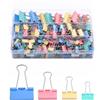 Thboxes 180 Stück Foldback Klammern Set, 15/19/25/32mm Klammern Metall Bunt Binder Clips Büroklammern Papierklammern Dokumenten Clips Foldbackklammern für Schule Bürobedarf