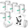 QpenguinBabies 10 Rotoli di Carta Adesiva per Mini Stampanti Termiche - Etichette 57 x 25 mm per Fotocamere Istantanee e Stampanti Portatili, Perfette per Etichette, Note e Decorazioni, Regalo di Natale e Compleanno