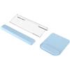 MOSISO Supporto Tastiera Computer&Poggiapolsi&Mat Mouse con Poggiapolsi Set | Supporto Braccio Massage Ergonomic,Supporto Tastiera Acrilico Trasparente Ufficio Casa, Facile Digitare,Aria Blu