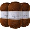 Utopia Crafts DK Double Knitting Yarn 3x 100g (Russet)