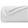 NEWCOSPLAY Coperta super morbida, in pile di flanella setosa di alta qualità, motivo foglie, leggera, per tutte le stagioni (bianco, singolo, 130 x 150 cm)
