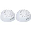 Taylor Timer da Cucina, Timer da Cucina Meccanico Classico, con Rotazione, Conto alla Rovescia e Suono di Allarme, Ideale per la Cottura al Forno, 60 Minuti, Bianco (Confezione da 2)