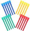 TOMETURE Applicatore di Colla in Plastica ABS per Studenti D'arte, 40 Pezzi | Bordo Liscio senza Sbavature, Impugnatura Arcuata, per Piccole Aree Creative, Pelle e Schiuma Artigianale