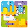 EDUPLAY 120741 Puzzle sensoriale degli animali, colorato, 12 pezzi (1 set)