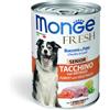 Monge Fresh Senior Bocconcini in Paté con Tacchino e Ortaggi 400 g Alimento Umido per Cani Anziani