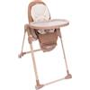 CHICCO PESANTE Seggiolone Polly Armonia Terracotta Chicco