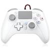 FOIRCEADAL Wired Controller for PS5 with Back paddles 6-Axis Motion/Marco/Turbo/Dual Vibration Function 3.5mm Audio Jack for P5 Pro/Slim/PC