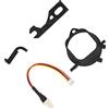 Naroote Kit di Montaggio Ventola di Raffreddamento Stampata in 3D Dreamcast per Mini Ventola Silenziosa NF-A4x10 5V, Staffa di Ricambio per Accessorio per Console di Gioco Ad Alte Prestazioni,