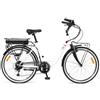 i-Bike - Bici Elettrica City Easy Flow 26' Litio 78 Ah, 45 km 36 V 4 h 280 Wh Colore Nera - SPEDIZIONE GRATUITA
