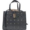 Laura Biagiotti Borsa Tote Donna Linea Jatise, Pelle Sintetica Traforata/Foderata, Accessori Oro, Dimensioni 35x13,5x28 cm Art. LB26S-110-1 (NERO)