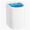 Bonusall Lavatrice portatile, mini lavatrice piccola da 3 kg, lavatrice a vasca singola per appartamenti, dormitori, viaggi, camper, blu
