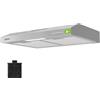 CIARRA AWS6903D A+ Cappa Aspirante 60 cm Cappa da Cucina Argento 58dB