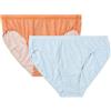 ExOfficio Slip Bikini da Donna Give-N-Go 2.0 (Confezione da 2), Bellini Mosaico/Blu Ghiacciaio, X-Large