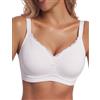 Bresdk Reggiseno Senza Ferretto Donna Scollo a V Senza Cuciture Comodo | BH ohne Bügel, Spitzen-Bralette, Gepolstert, Nahtlos, Verstellbare Träger, Weiche Cups, Natürlicher Halt, Für Alltag, Arbeit