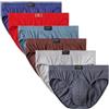 AVFORA Mutande Uomo 6 Pezzi Taglie Forti Slip da Uomo Slip A Triangolo Cotone Traspirante 6XL 7XL 8XL