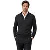 Iacobellis Maglione Uomo Pullover Lupetto Collo con Mezza Zip Misto Lana Merinos Extrafine Made in Italy XXL Grigio Antracite