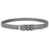 VONMELLI Cintura in pelle da donna per abiti jeans cinture in vita vintage regolabili per le donne Cintura in pelle alla moda classiche cinture da donna con fibbia a polo singolo, grigio, M:Fit Waist