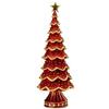 Albero di Natale Decorativo Red Citron Palais Royal H33cm in Resina Dipinto a Mano Rosso