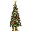 Albero Natalizio Trad Green Palais Royal H43cm Resina Verde e Rosso