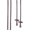 SUNRIDE Redini in Gomma divisibili con Barrette per Cavalli, in Vera Pelle Morbida e Gomma Antiscivolo (Full 280 cm, Marrone)
