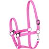 START ENJOY THE RIDE Start Economic Cavezza per cavalli - Cavezza regolabile in nylon con moschettone, robusta e confortevole, materiale morbido e resistente allo sporco (rosa, Cob (purosangue)