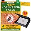 GREEN GUARDIA Trappola per Coleotteri del Grano con Ferormone - 10 Trappole - Combatte i Coleotteri del Grano in Modo Ecologico, Trappola a Ferormone Senza Sostanze Chimiche con Superfici Adesive