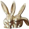 FytStycale Statua, Decorazione a Forma di, Scultura in Resina, Statuina, per Camera da Letto, Accenti, Oro