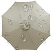 VEAI Telo di Ricambio per ombrellone 200/230/250/270/300 cm - Copertura Lavabile con Ventilazione per ombrelloni da Giardino (6/8 Stecche)(P6,2.7m/6ribs)
