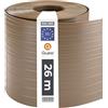 Quest Striscia Frangivista PVC Rigido 19 cm - Beige, 26 m | Paravento per recinzione a doppia asta, per giardino, balcone e terrazza, resistente ai raggi UV, 900 g/m2, tutela la privacy
