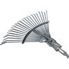 Papillon Scopa Rastrello Senza manico Registrabile Papillon Scopa per Giardinaggio in Acciaio Zincato 38x40 cm