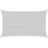 vidaXL Vela da ombra solare Grigio chiaro e bianco 5 x 3 m