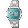 Casio Orologio Unisex Casio in Acciaio inossidabile ICONIC Multifunzione A168WEM-2EF Blu
