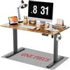 WALKINGDESK Piano intero Scrivania regolabile in altezza, elettrica 120 x 60 cm Scrivania per computer con 4 funzioni di memoria, scrivania sit-stand con piano monoblocco, Marrone Rustico