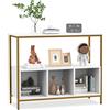 GIANTEX Credenza da cucina, armadio portaoggetti basso con ampio piano di lavoro, grande ripiano aperto, 3 scomparti, per cucina, sala da pranzo (bianco)