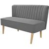 vidaXL Divano in Tessuto 117x55,5x77 cm Grigio Chiaro