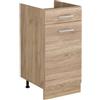 Vicco Mobiletto base cucina R-Line, Sonoma/Rovere dorato 40 cm