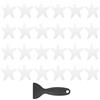 PATIKIL 24 PCS Adesivi Antiscivolo per Vasca da Bagno, Adesivi Antiscivolo per Doccia con Raschietto Decalcomanie per Pavimento Doccia Forma Stella Carini per Vasche, Trasparenti