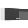 Vicco Pensile da cucina R-Line, Antracite lucido/Bianco 100 cm