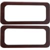 Mikinona Manici in Legno per Borsa Uncinetto Rettangolari Vintage 2 Pezzi in Legno Solido per Clutch Bag Handles Stile retrò per Varie Occasioni
