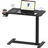 FLEXISPOT Scrivania Regolabile in Altezza a Gas 70×40 cm - Regolazione Manuale Continua, Scrivania Sit-Stand Senza Elettricità, Mobile con Ruote (Nero)