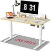 WALKINGDESK Piano intero Scrivania regolabile in altezza, elettrica 120 x 60 cm Scrivania per computer con 4 funzioni di memoria, scrivania sit-stand con piano monoblocco, Quercia