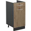 Vicco Mobiletto base cucina R-Line, Rovere artigianale/Antracite 40 cm