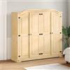 Generico Armadio Corona 194x52x186 cm in Legno Massello di Pino,Marrone,89.4kg,4012162