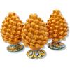 SICILIA BEDDA CAPACI Pigna siciliana Caltagirone, h 15 cm ca. (1Unità) Arancione, Gambo Decoro Casuale