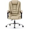 rattantree Sedia da Ufficio Ergonomica, Poltrona Direzionale con Sedile Largo