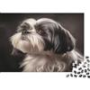 BWLPRNDZJGLQ Cane 1000 pezzi puzzle in carta per adulti Puzzle educativo cane Allenamento mentale Decorazione parete casa 38x26cm/1000pcs